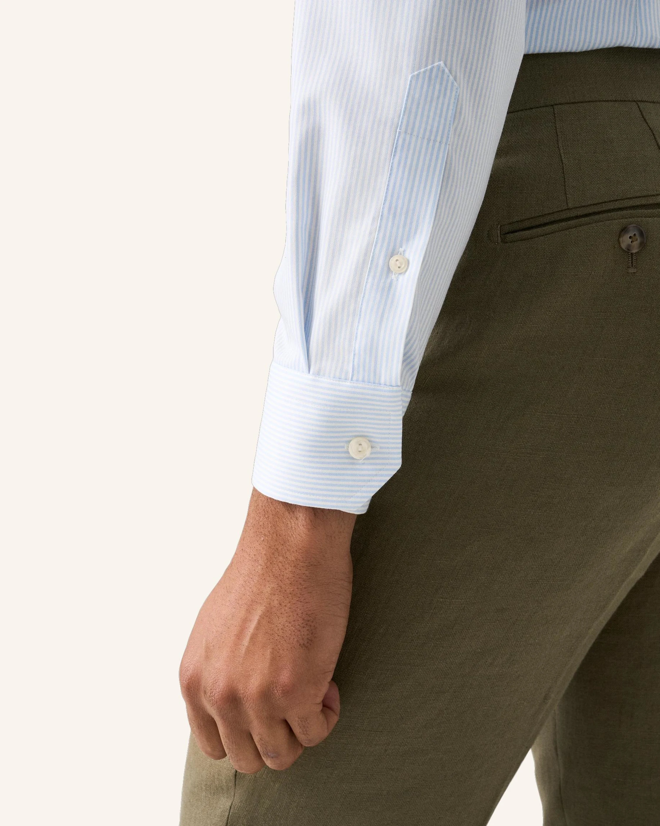 ETON Hemd Baumwolle Tencel™ Lyocell Gestreift Slim Fit