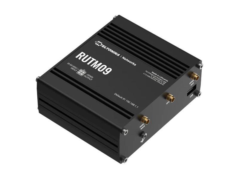 Teltonika LTE-Industrierouter RUTM09 LTE Cat 6 Router für industrielle Anwendungen mit Dual-SIM, GNSS und erweiterten Sicherheitsfunktionen