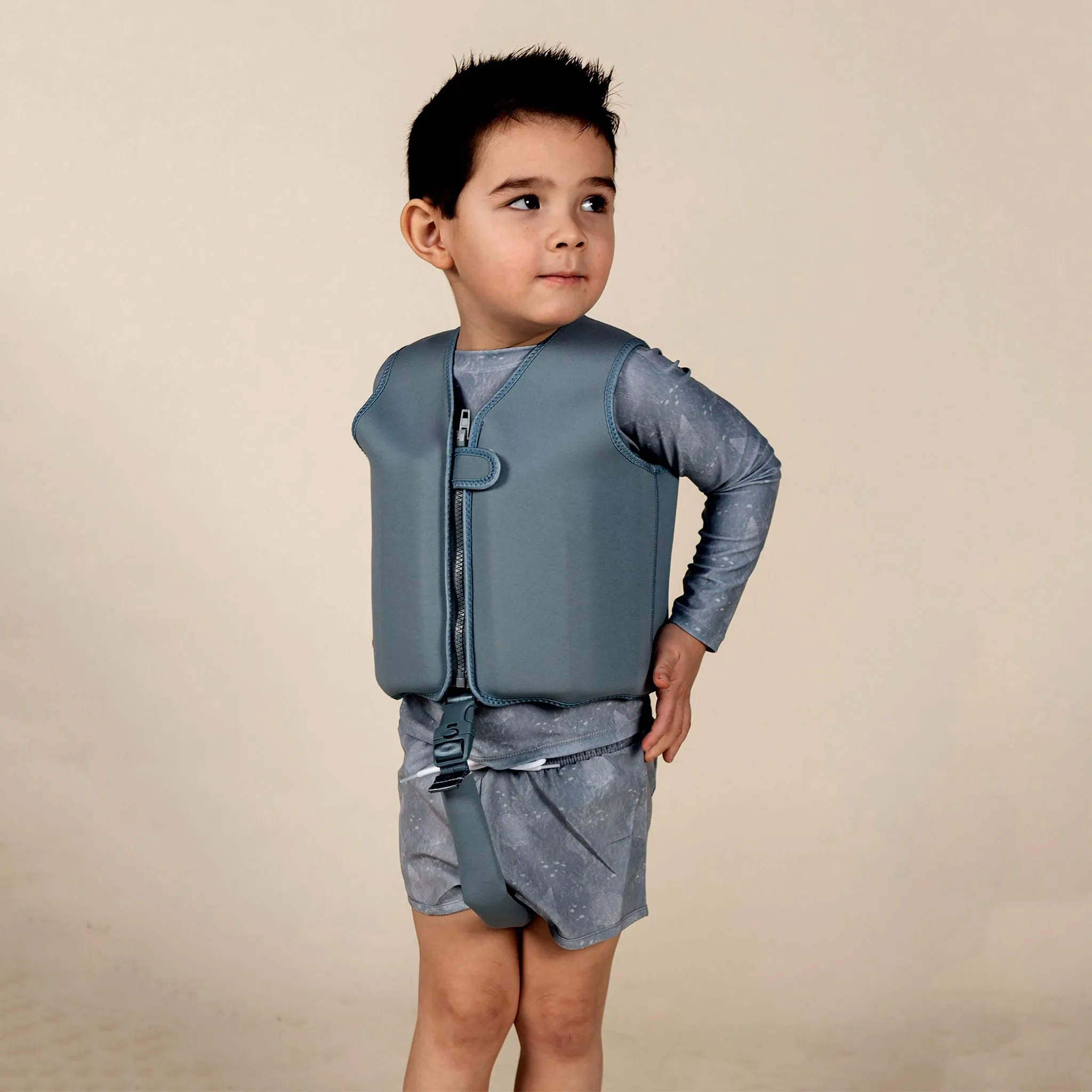 Current Tyed Veste de Nage Charcoal 1-6ans