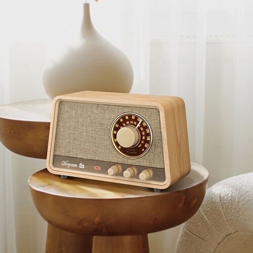 Radio Sangean WR-101 AM FM Bluetooth AUX Chêne Blanc