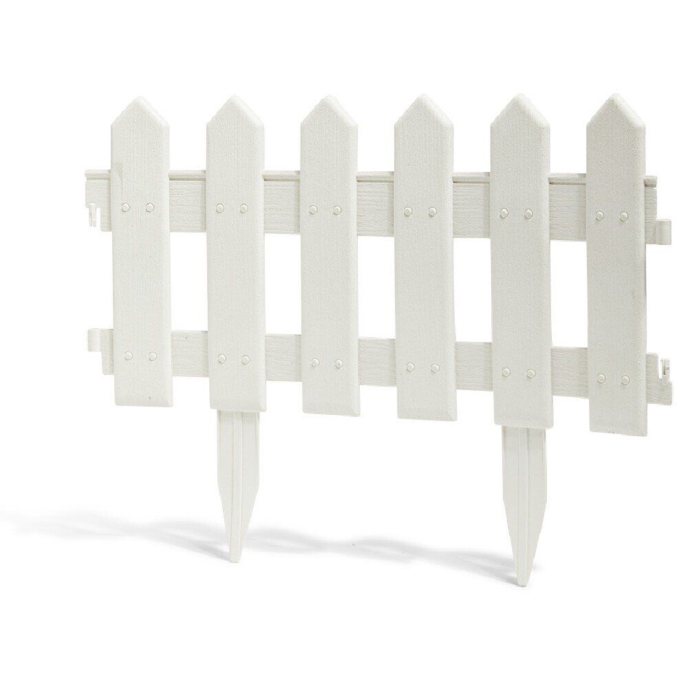 Bordure de jardin en plastique blanc