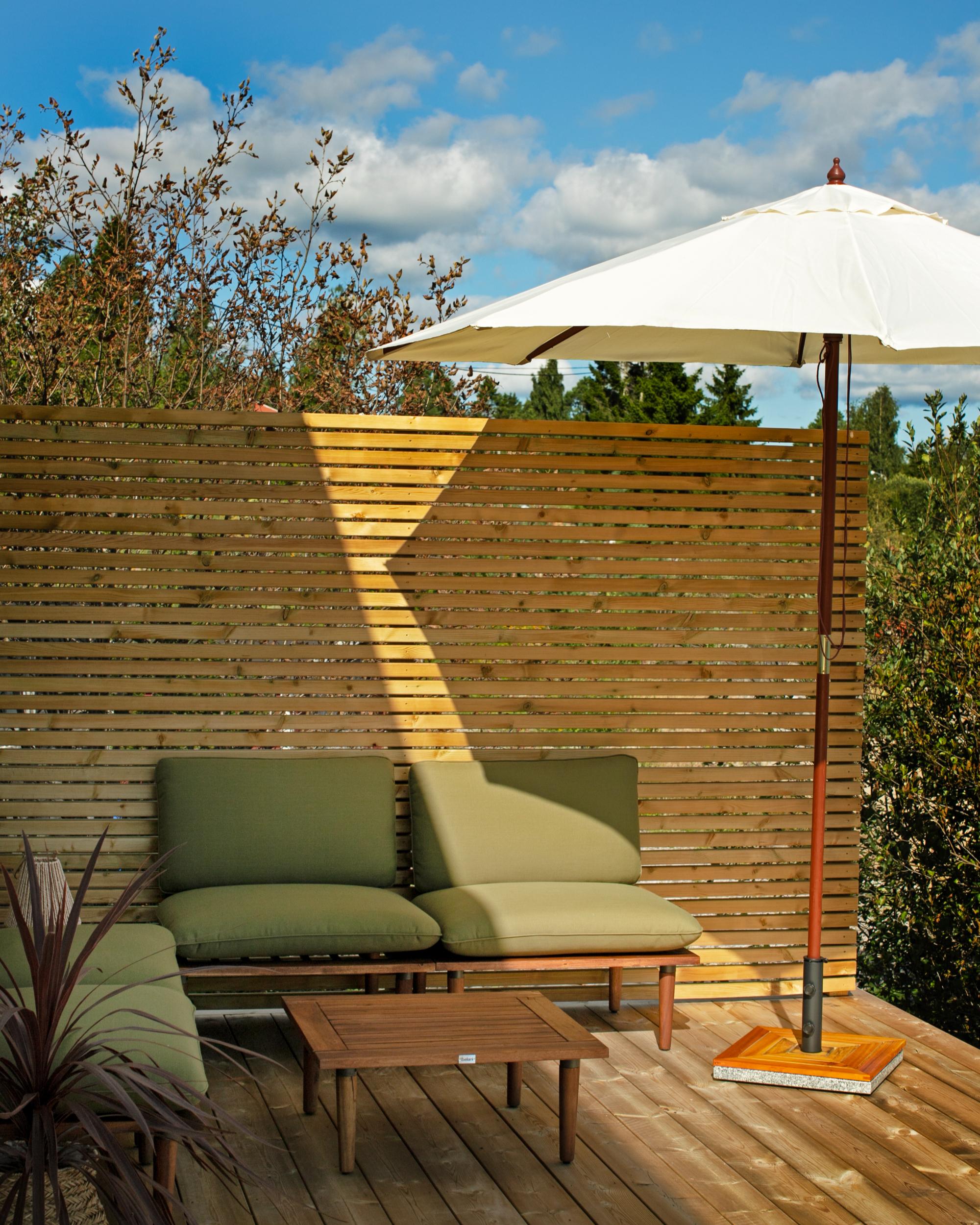 Loungeset met tafel 4-zits FRASCATI modulair Gecertificeerd acaciahout Olijfgroen