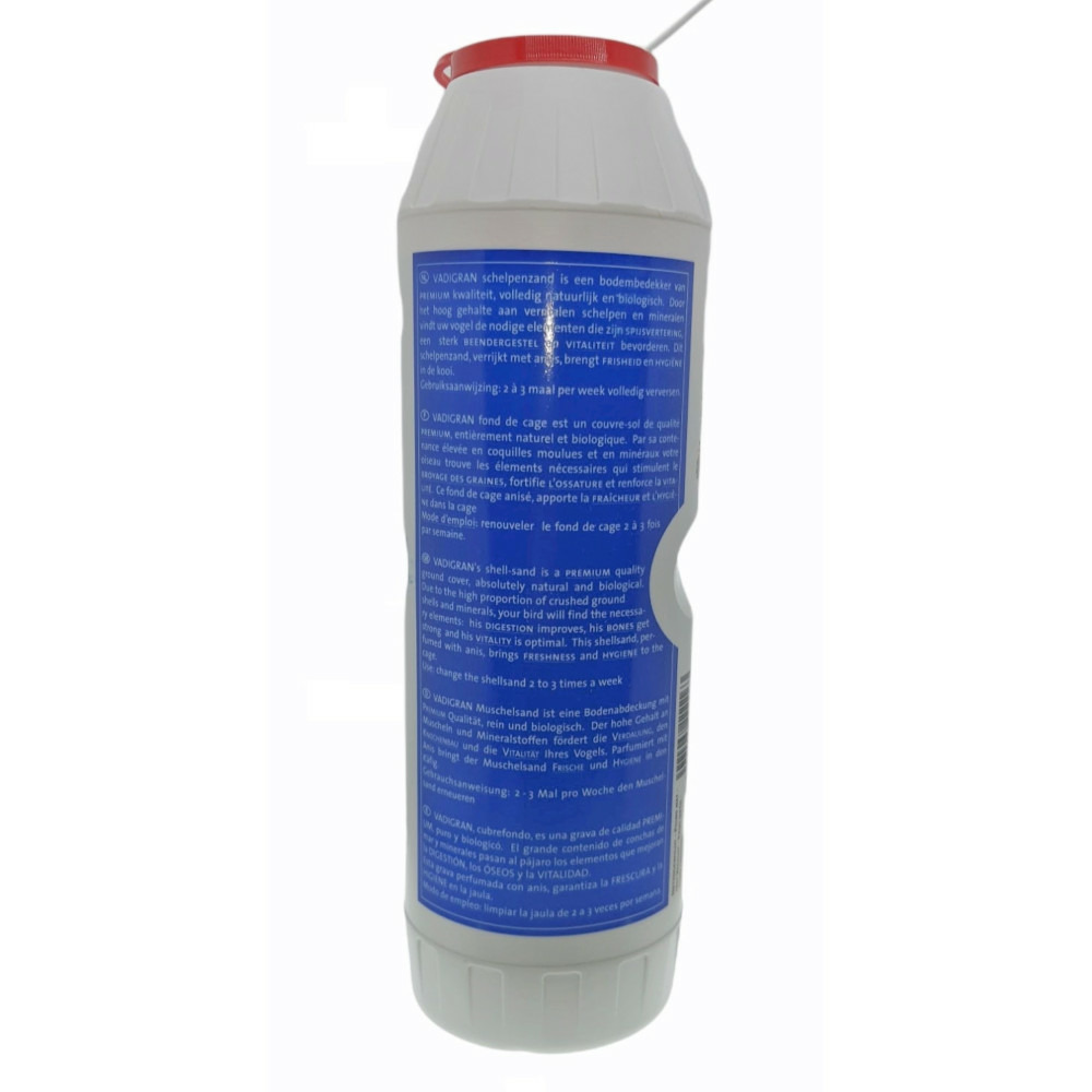 Gravier fond de cage 2 kg brun pour oiseaux
