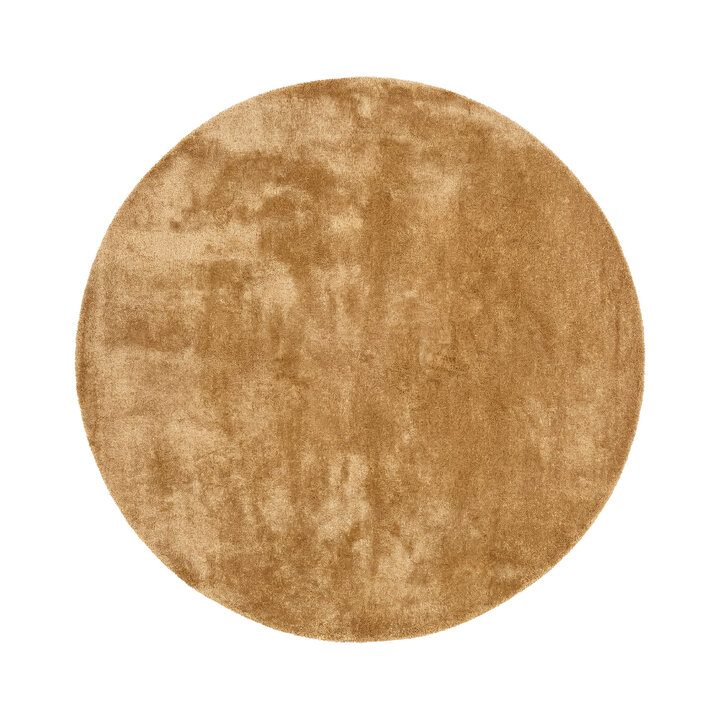 Rond wasbaar vloerkleed - Clean Goud