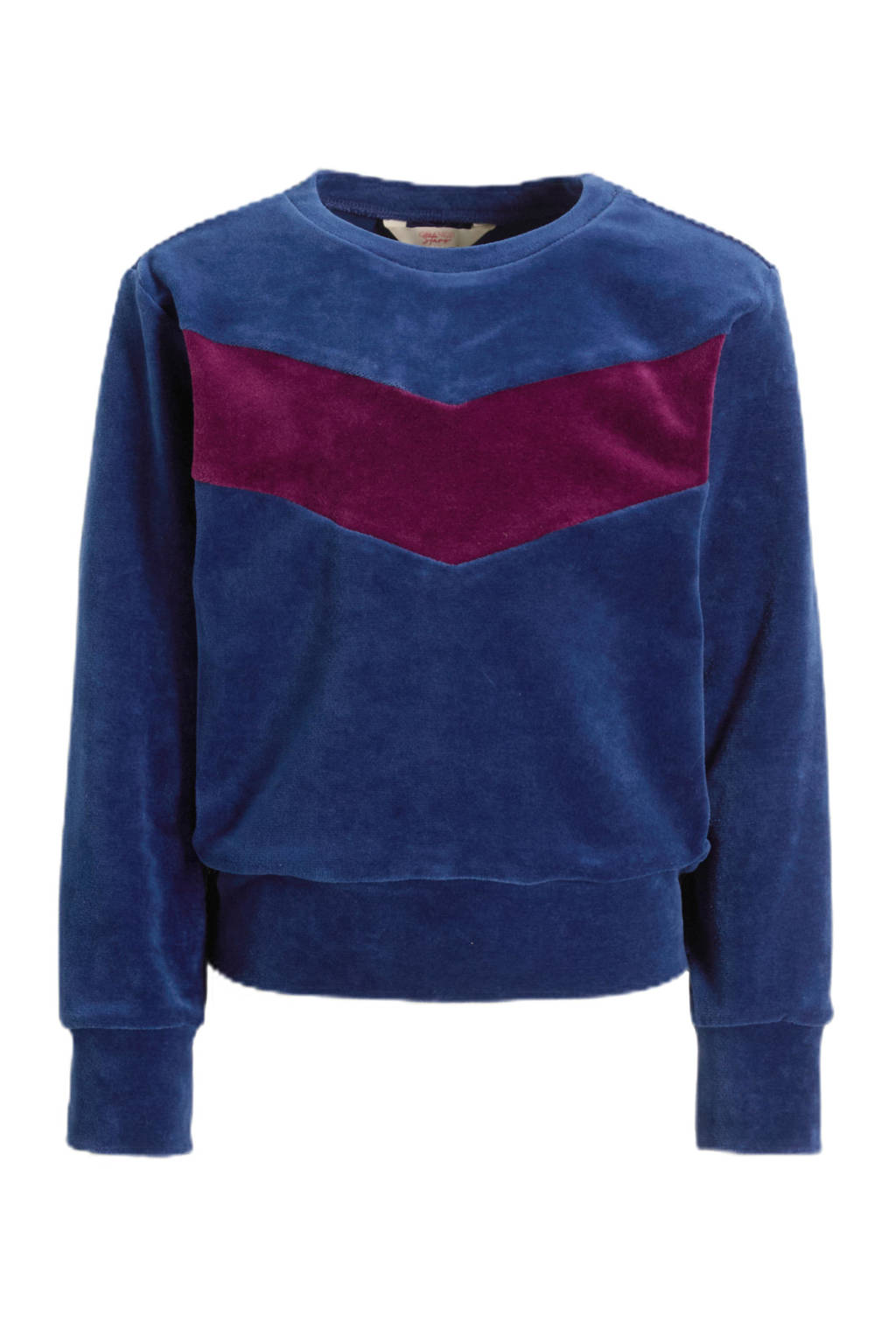 Orange Stars sweater Rumi donkerblauw