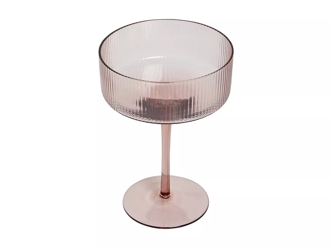 Lot de 4 coupes à champagne AMETHYST 330 ml Rose