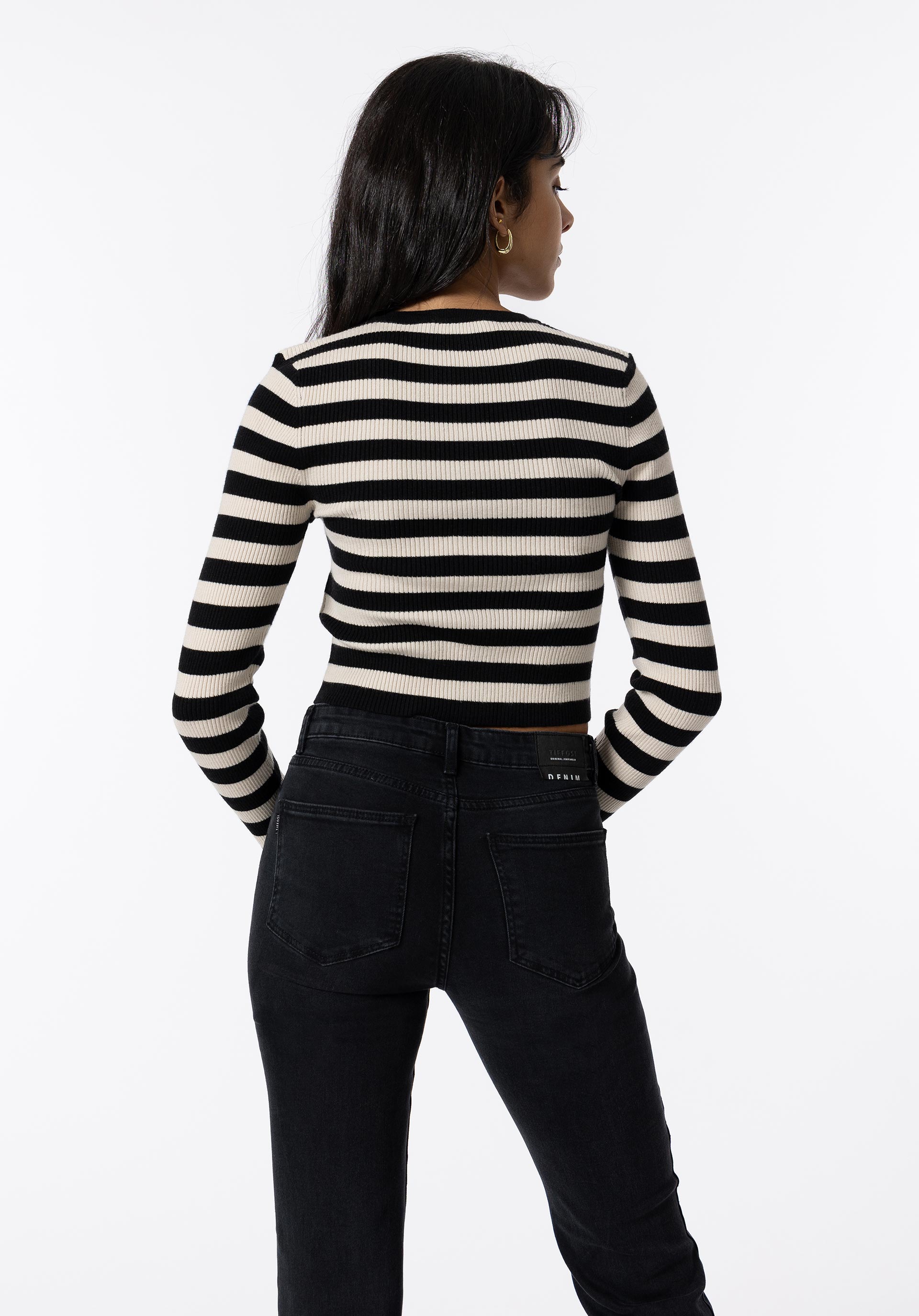 Cardigan às Riscas
