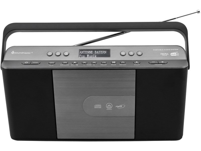 soundmaster DAB  Radio RCD1870SW Schwarz Tragbares DAB  Radio mit CD, MP3 und USB