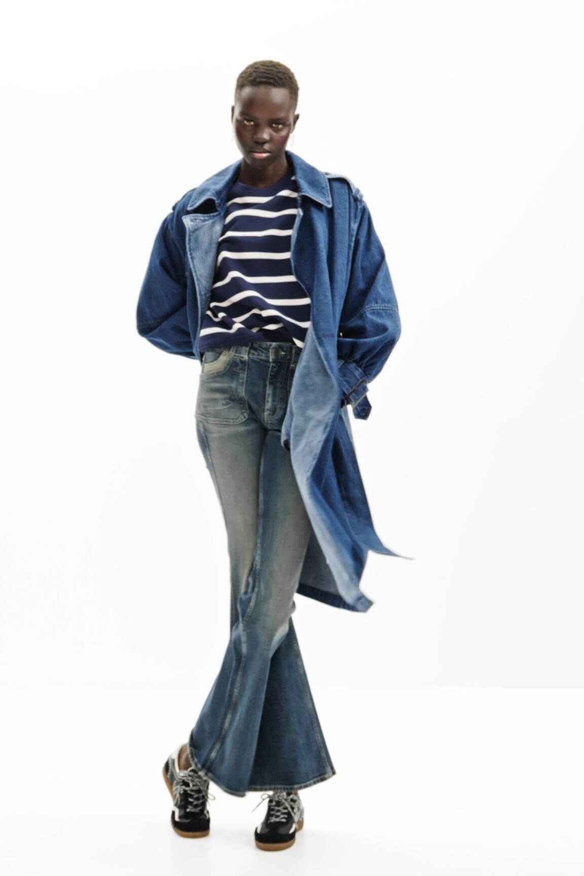 gabardine de ganga oversized
