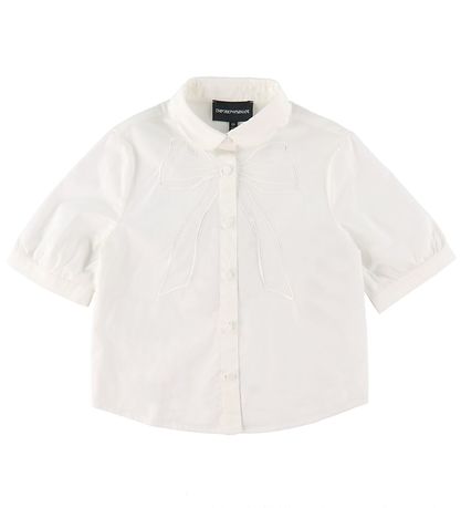 Emporio Armani Skjorte k/æ - Hvid m. Sl?jfe