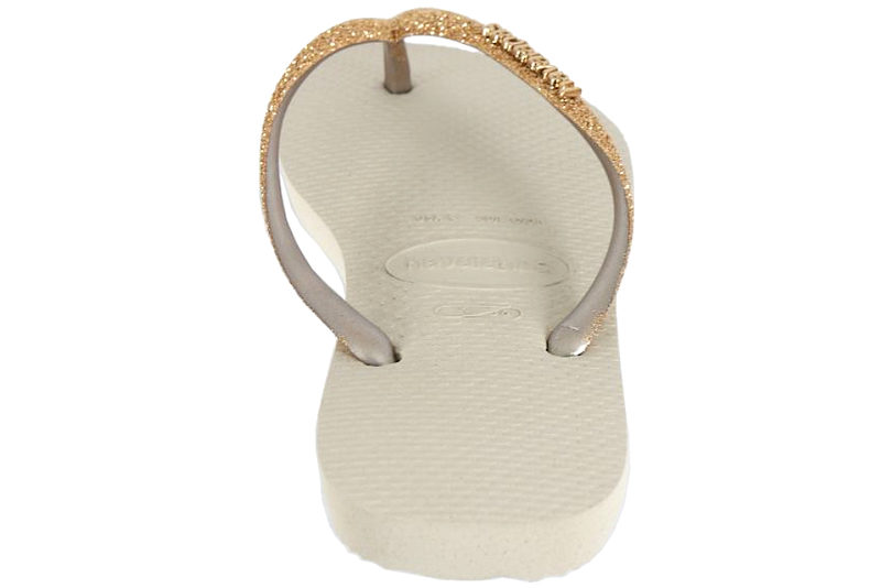 HAVAIANAS SLIM GLITTER KLIPKLAPPER MED GULDGLIMMER
