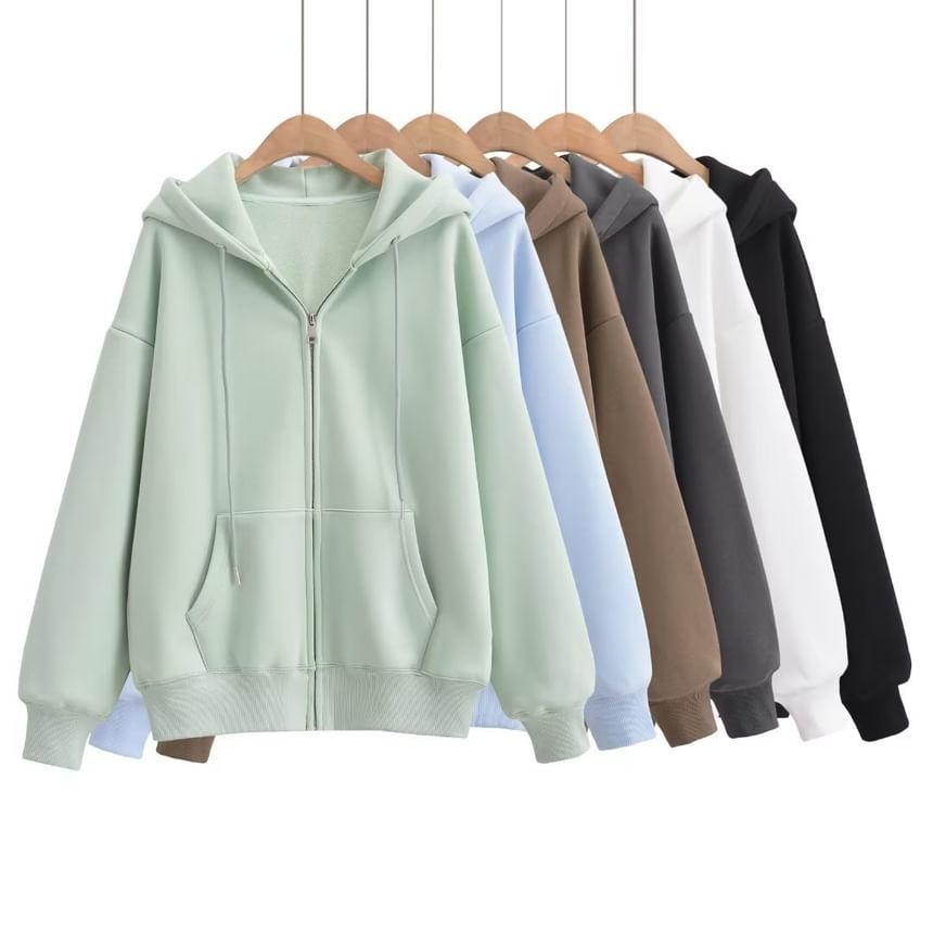 Morhan - Effen hoodie met rits