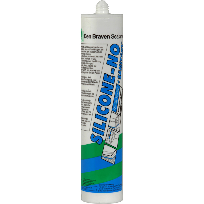 Zwaluw siliconenkit NO+sanitary Antraciet 310ml