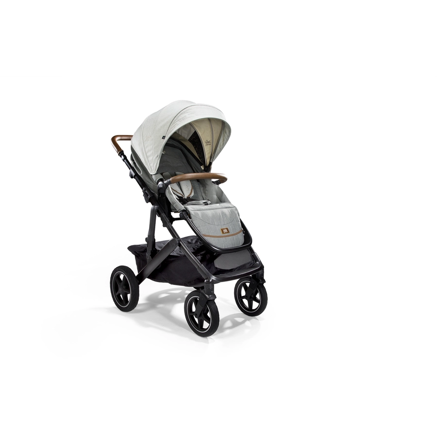 Joie Signature Kombikinderwagen Vinca 4in1 bestehend aus Babywanne, Sportsitz, Babyschale i-Level und Base LX Oyster