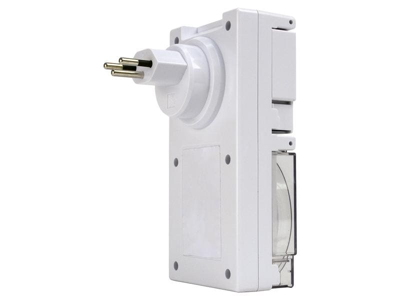 STEFFEN Timer Digital, T13 - T13, IP55, 10 Programme Digita Digitaler Timer mit LED Display und T13 Steckdose für den Aussenbereich