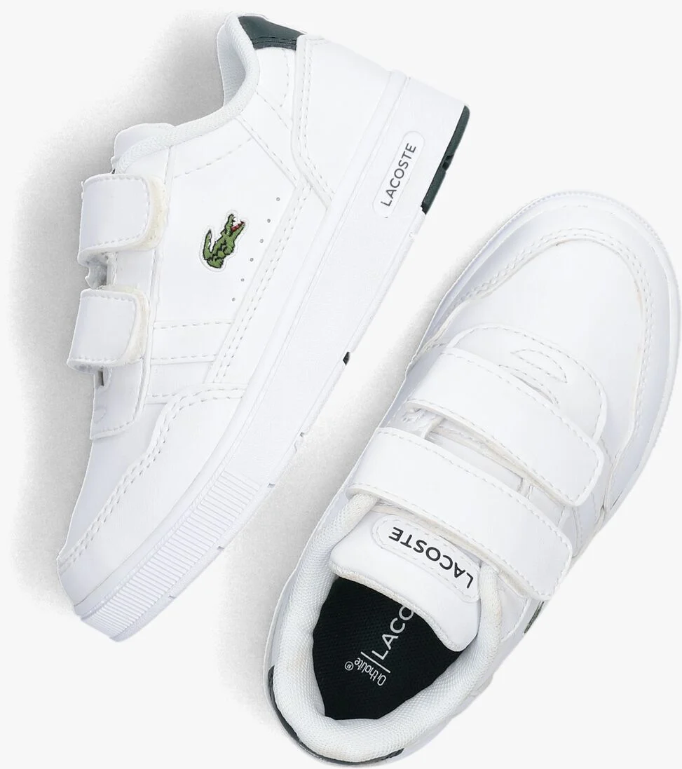LACOSTE witte lacoste lage sneakers t-clip k