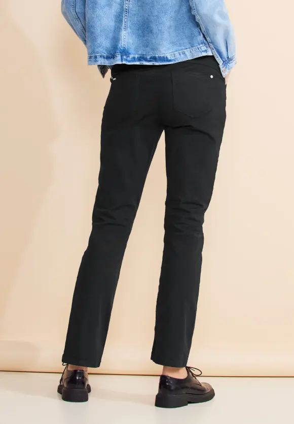 Casual Fit Twill Hose - Black