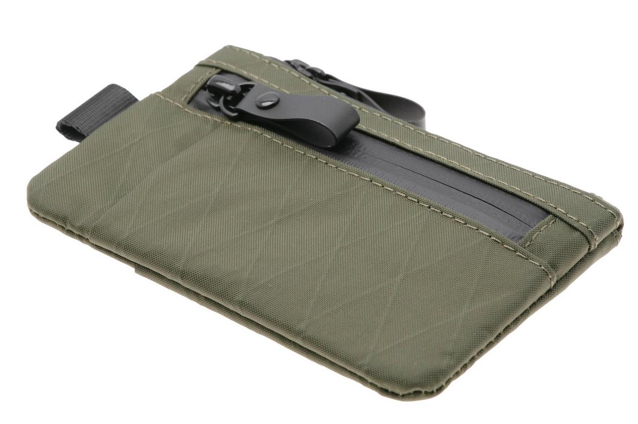 Alpaka Gear Zip Cardholder AD010340503 Dark Green, X-Pac VX21, kaarthouder en EDC-organizer