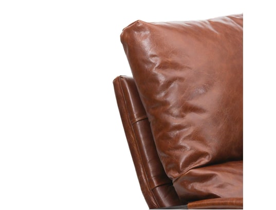 BOIS ET CHIFFONS CONCEPT - Fauteuil en cuir marron damo - mango