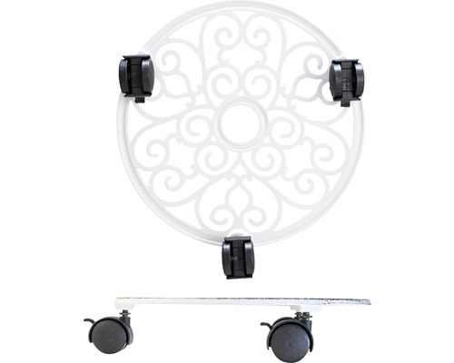 Wagner System Antieke plantenwagen ø 29 cm wit TK 50 kg