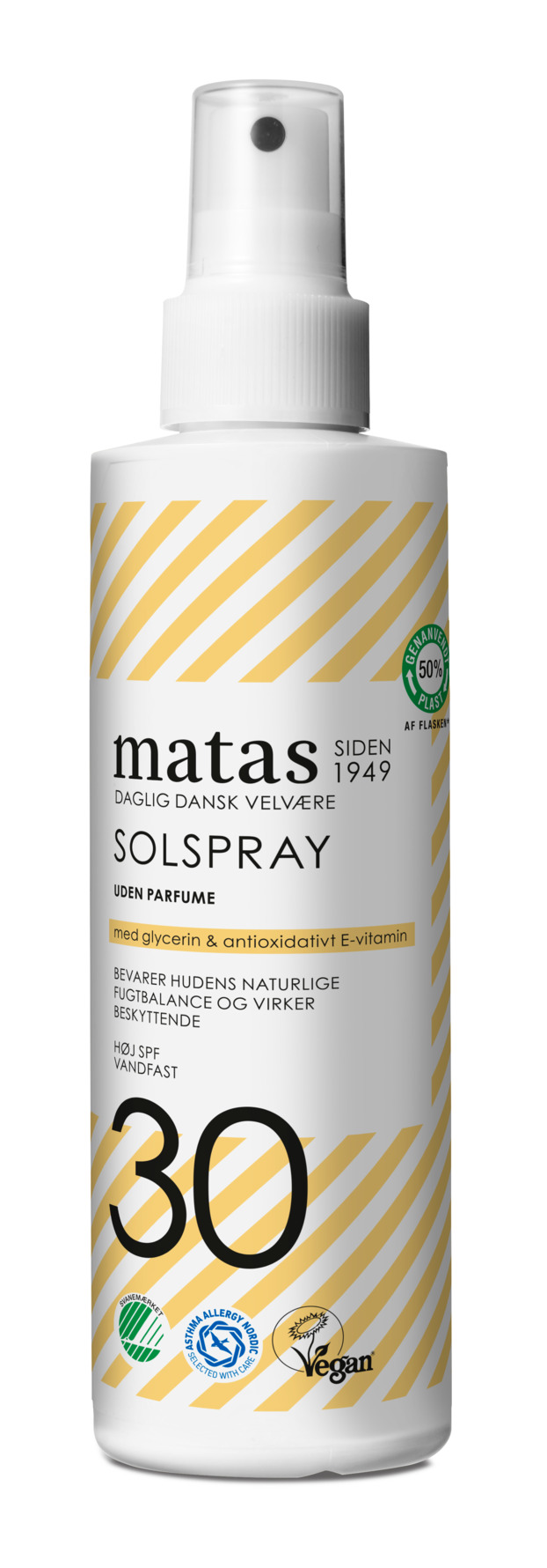 Matas Striber Solspray SPF 30 Uden Parfume 200 ml
