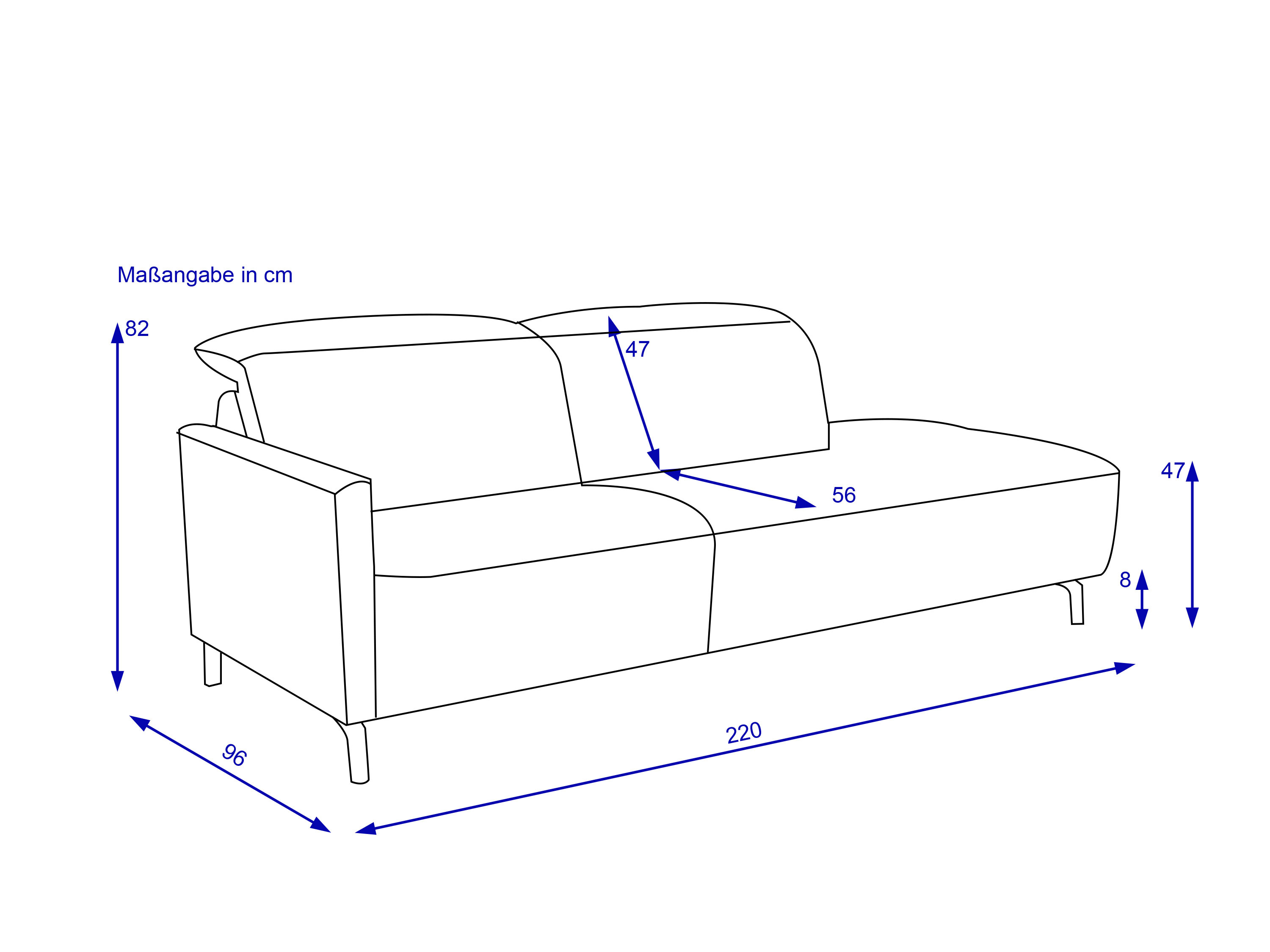 Sofa 2 Sitzer MONDO SALLIN