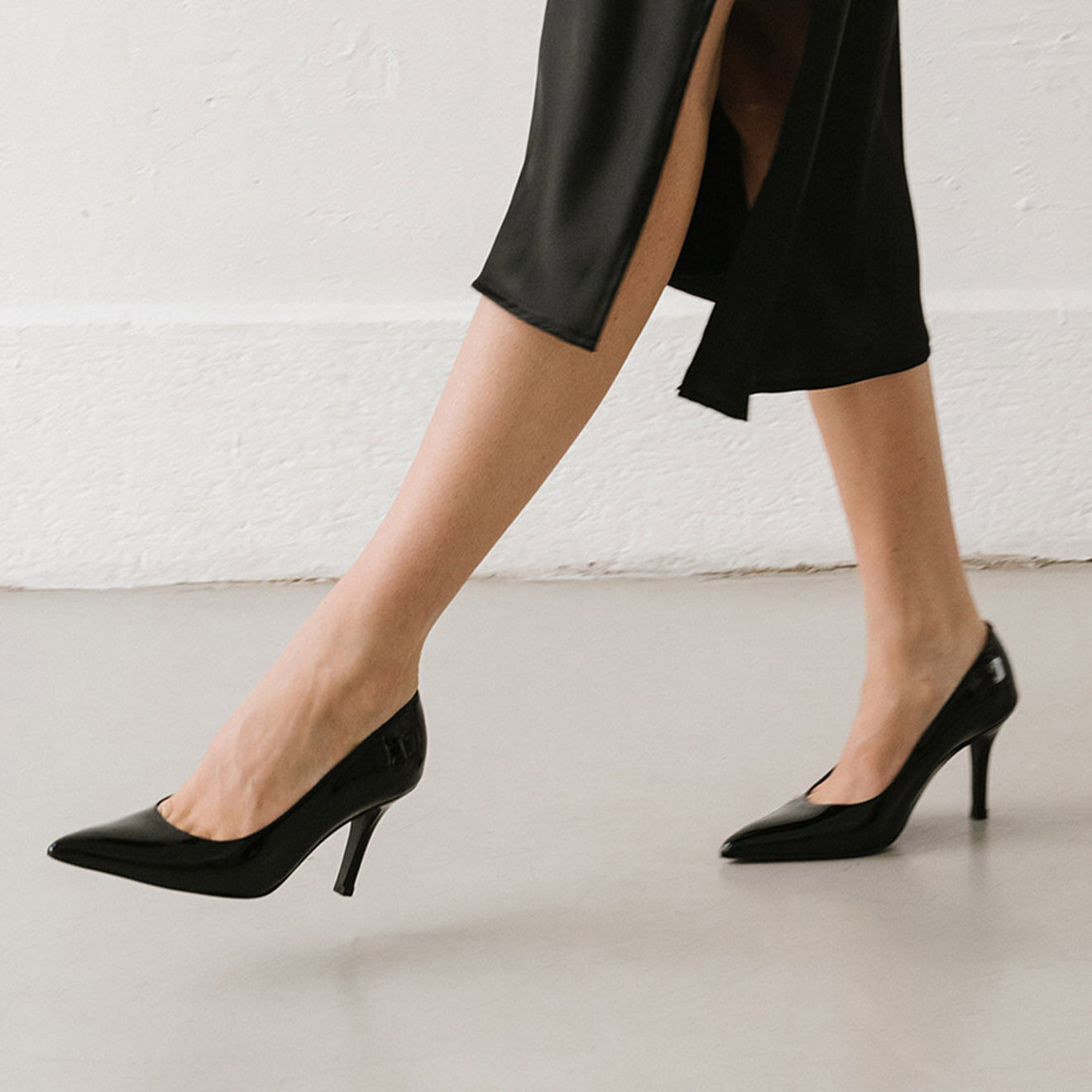 Jonak Escarpins en Cuir Dinero noirs - Talon 8 cm