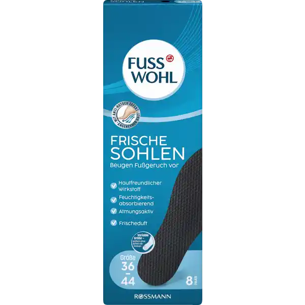 Frische Sohlen schwarz 36-44
