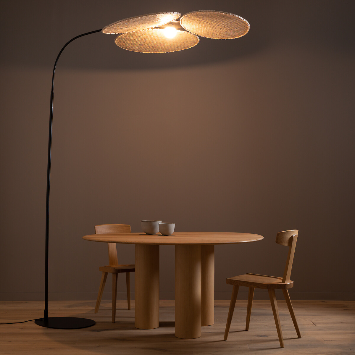 AM.PM<br>Booglamp em rotan, design E.Gallina, Canopée
