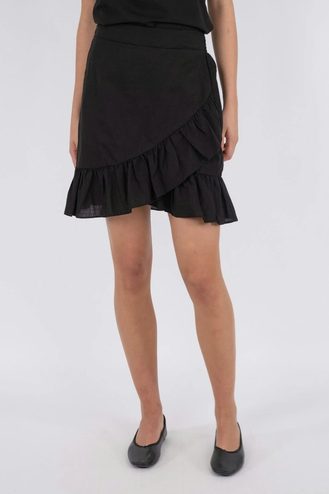 Neo Noir Bekka Linen Skirt black