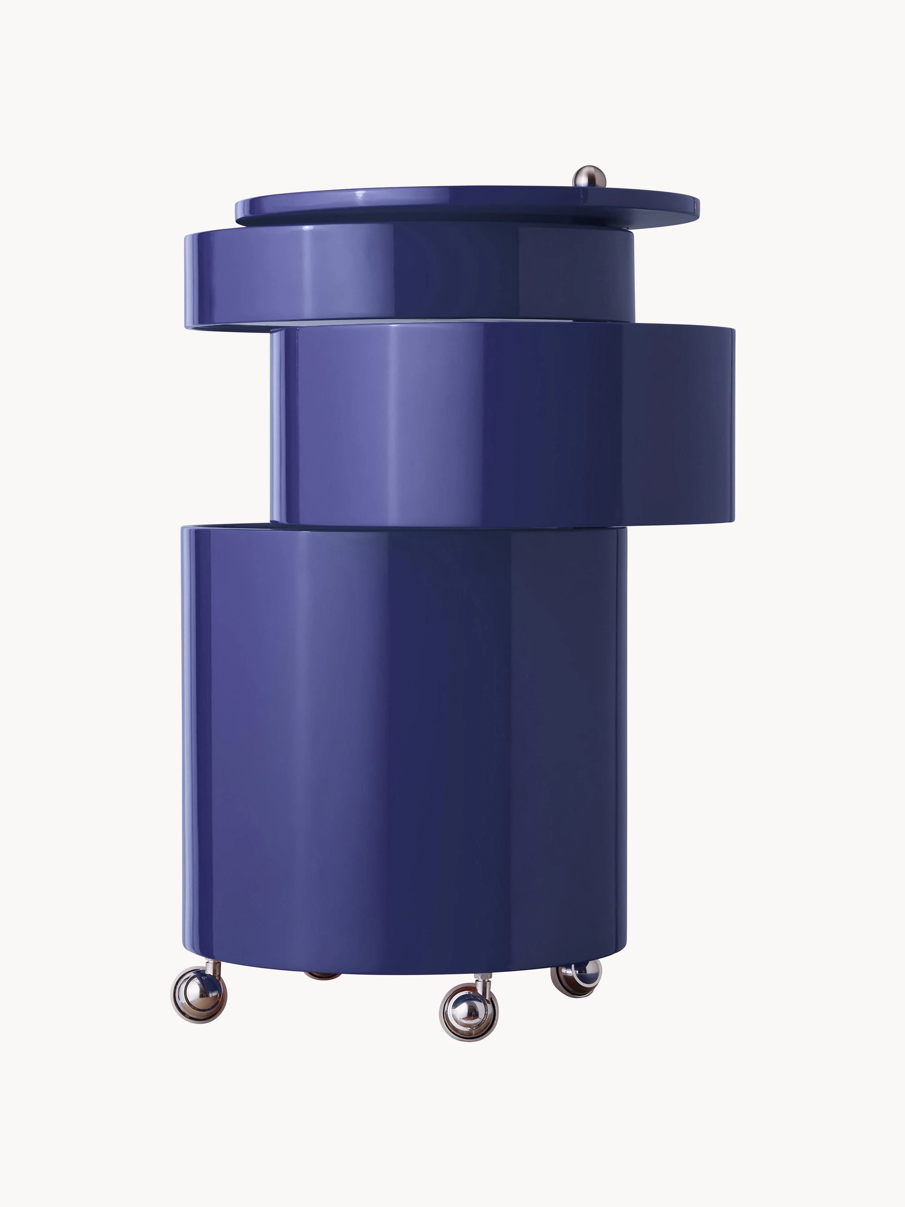Ronde rolcontainer Barboy, Design Verner Panton