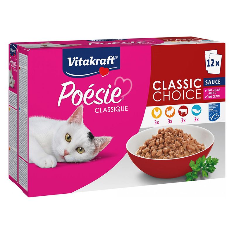 Lot mixte Vitakraft Poésie Classique en sauce