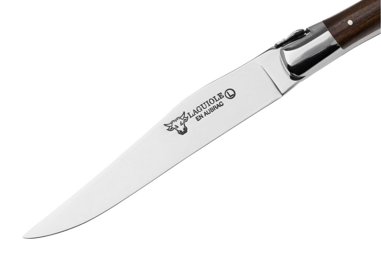 Laguiole en Aubrac 22C99MORIH, 2-delige steakmessenset, purperharthout