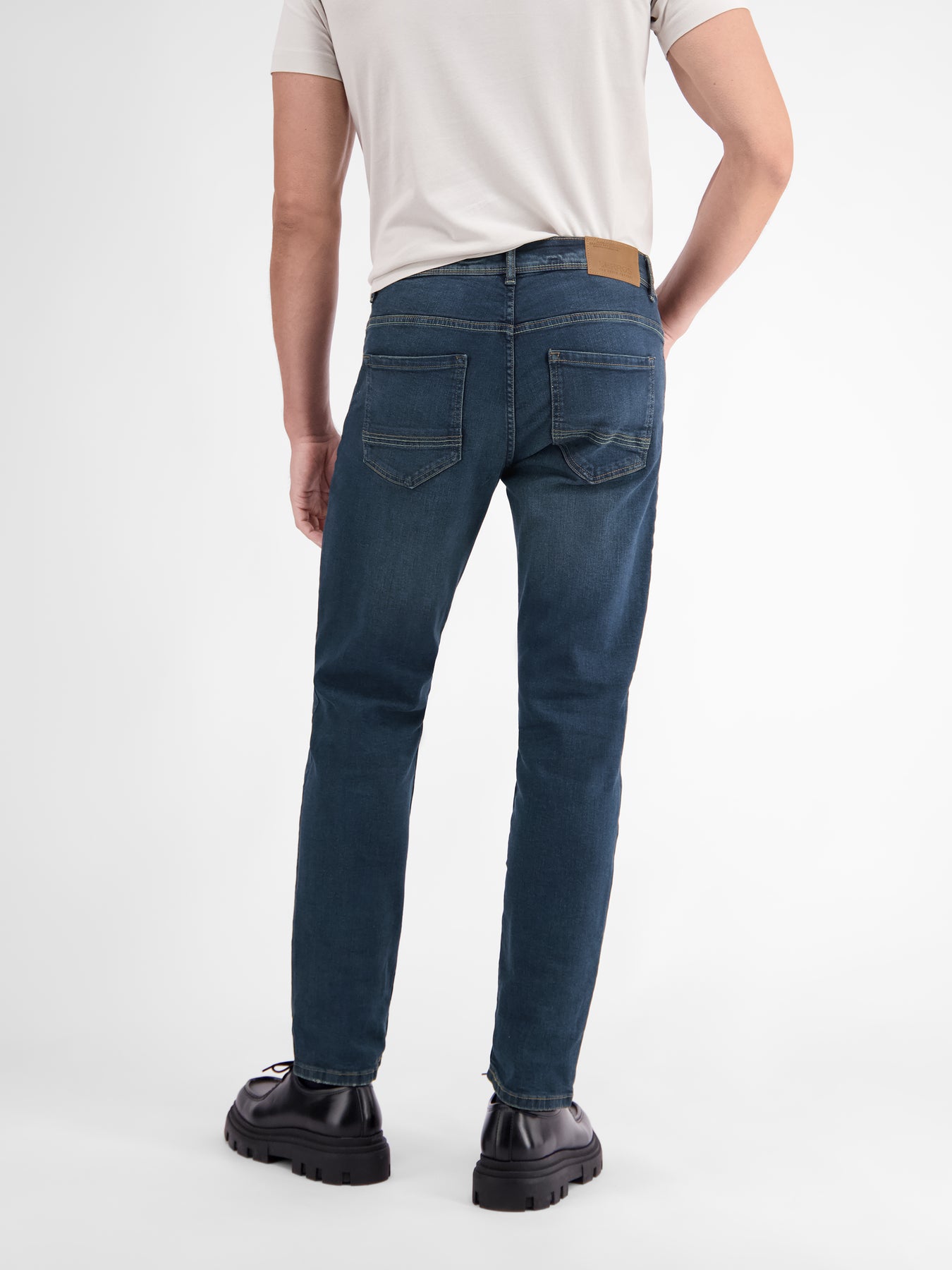 BAXTER 5-Pocket-Denim, RELAXED FIT, unifarben