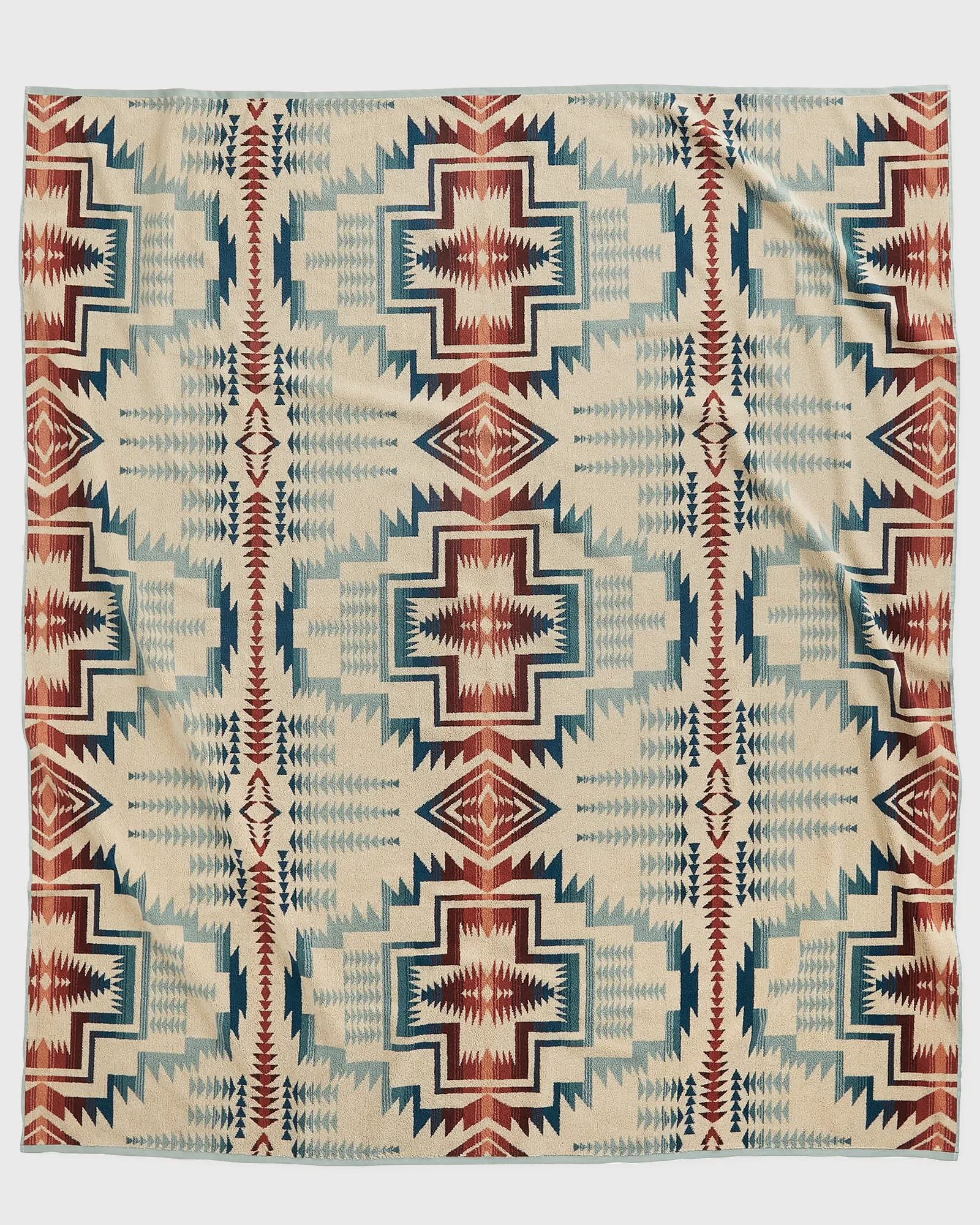 Pendleton JACQUARD TOWEL FOR TWO - SILVER BLUE HARDING STAR