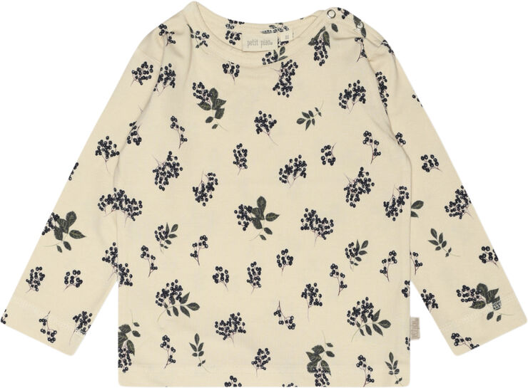 PETIT PIAO T-shirt L/S Printed Elderberry aop