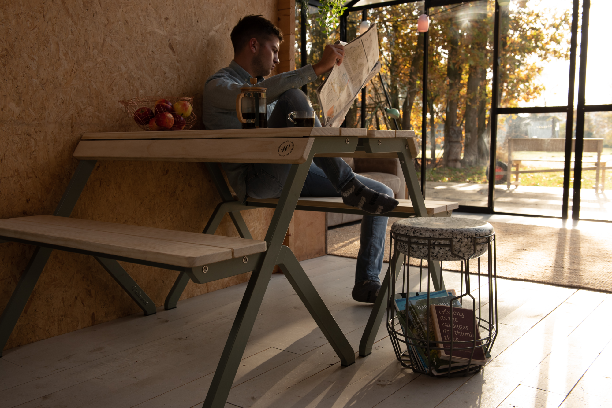 Tafel Tablebench cement gray
