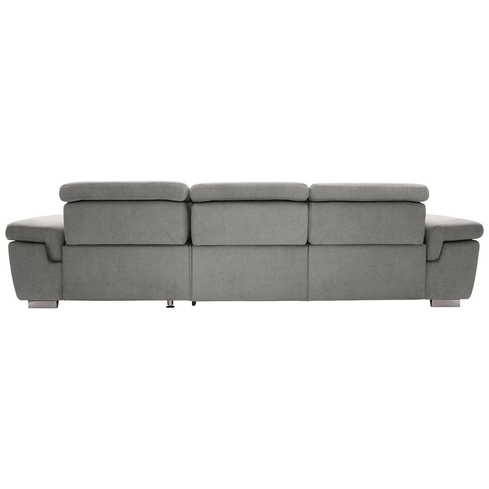 polsterpower Boxspringsofa - Belle silver - Basismodell - Recamiere rechts