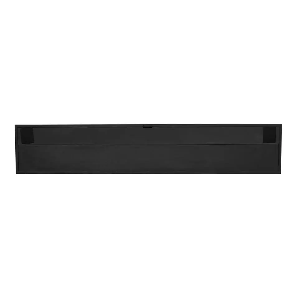 Zwevend Tv-meubel Zwart Hout - 160x35x30cm - Madison