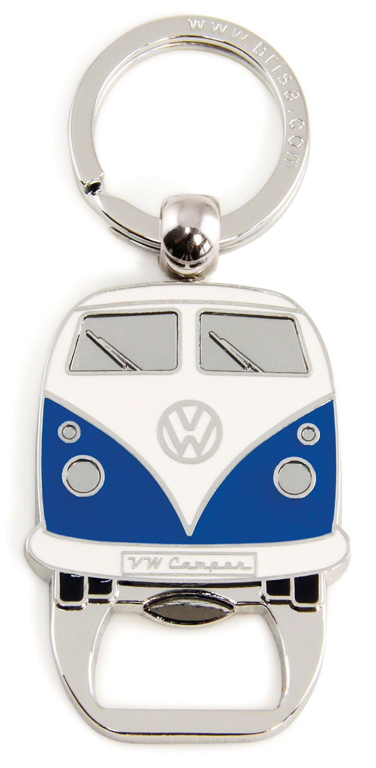 VW Collection T1 Bulli Schlüsselanhänger mit Flaschenöffner Blau