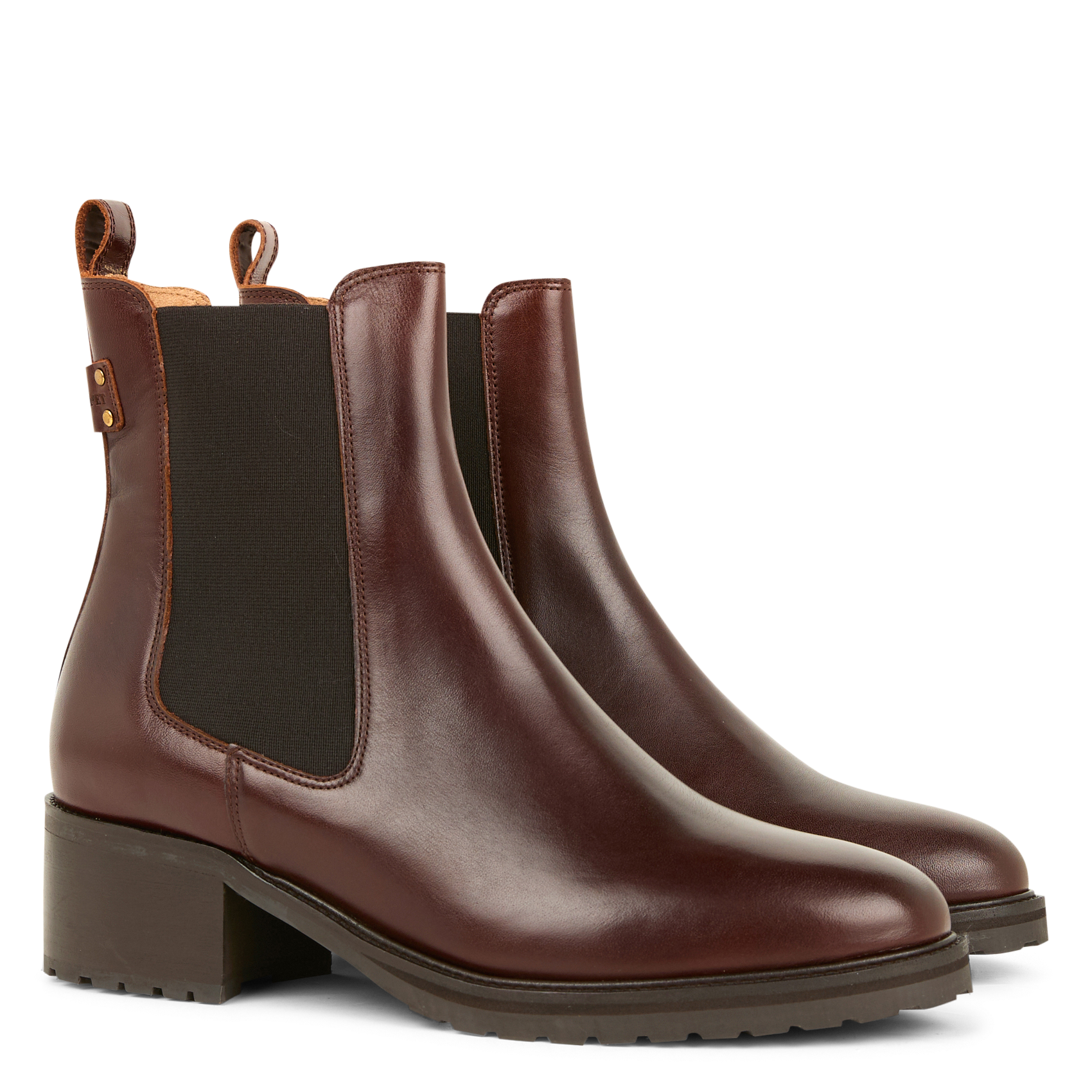 GOLDA - Bottines en cuir | Marron