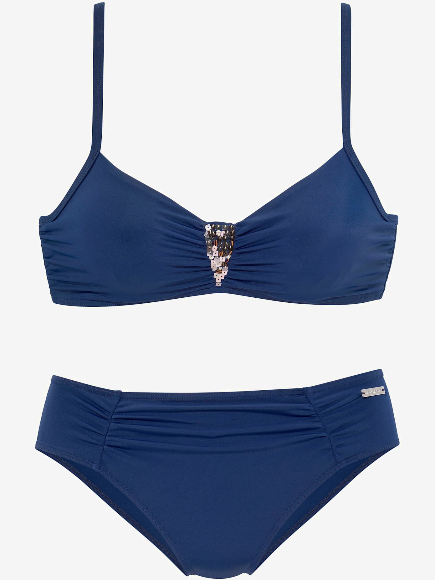 Maillot de bain à armatures paillettes décoratives