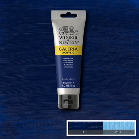 Galeria akrylmaling 120 ml - Winsor Blue