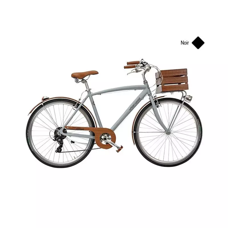 Vélo CASADEI urban wood 28 homme 7v alu h52 Noir