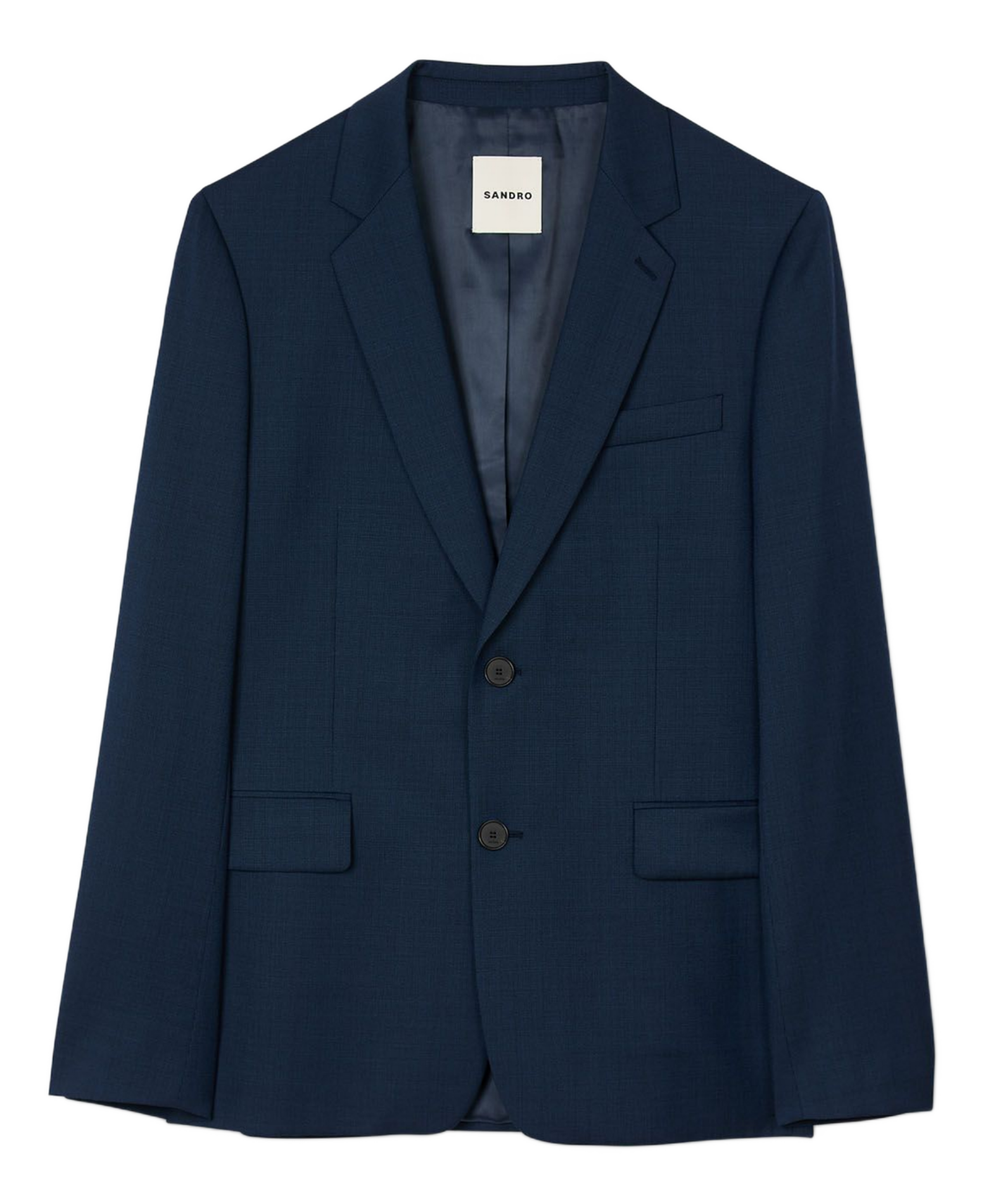 Veste de costume en laine| Bleu
