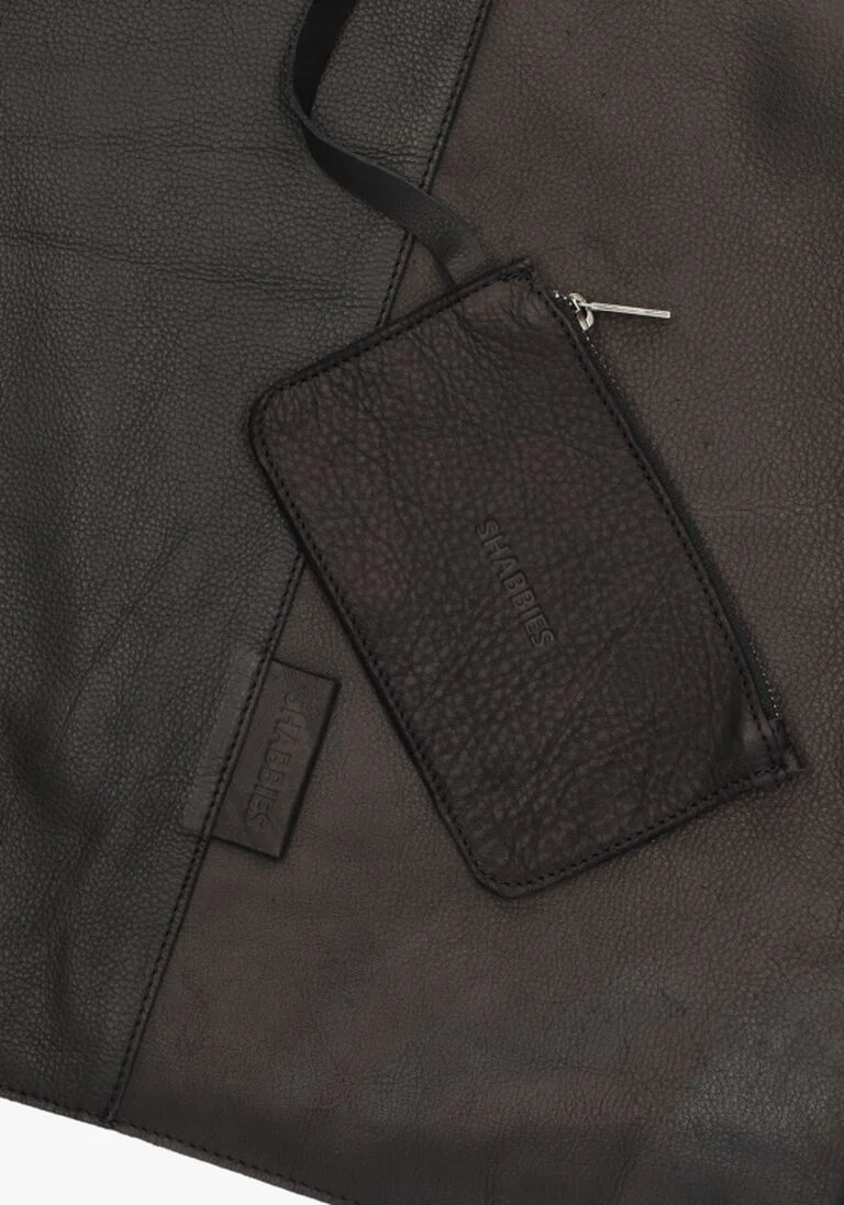 SHABBIES zwarte shabbies schoudertas jay