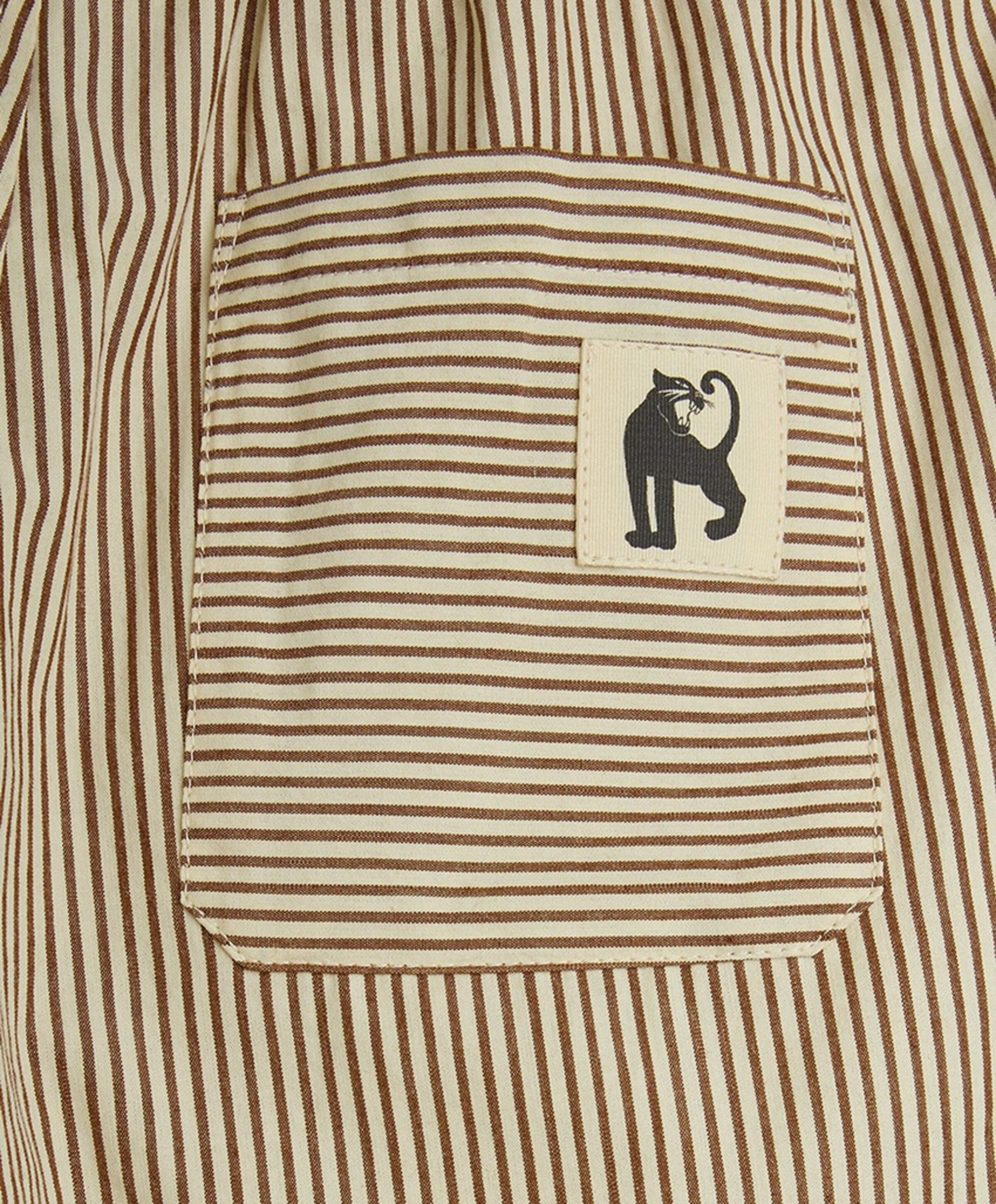 Mini Rodini Poplin woven jongens korte broek bruin