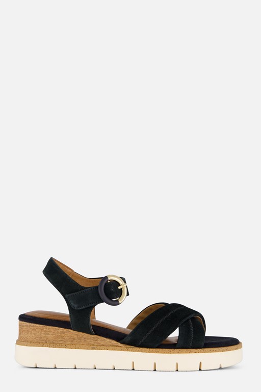 Tamaris Sandalen blauw Leer