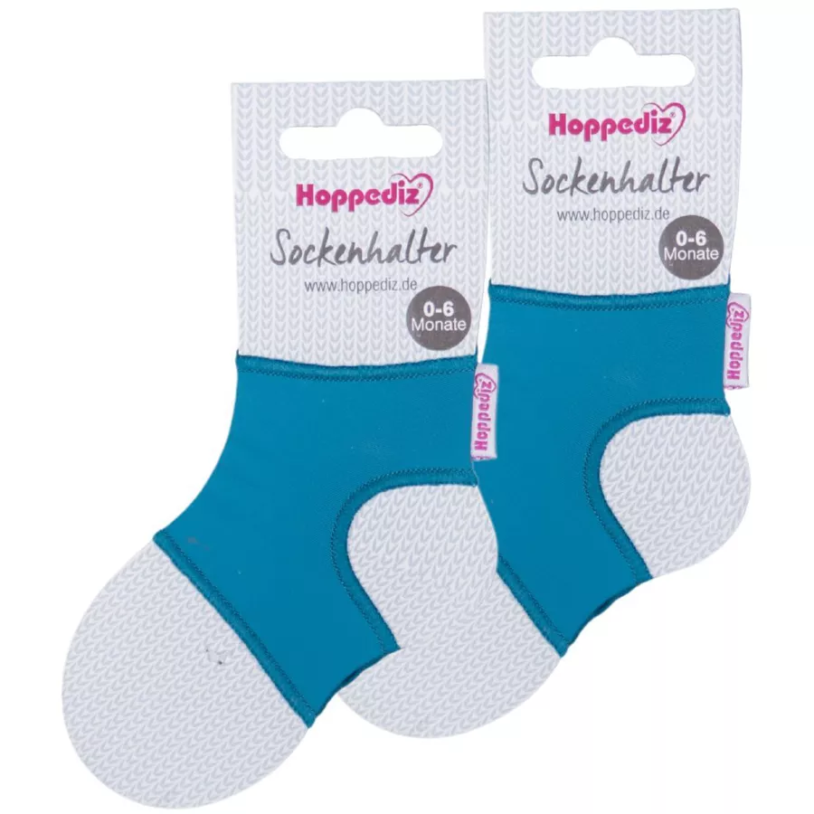 Hoppediz Babysocken Sockenhalter 2-er Set petrol
