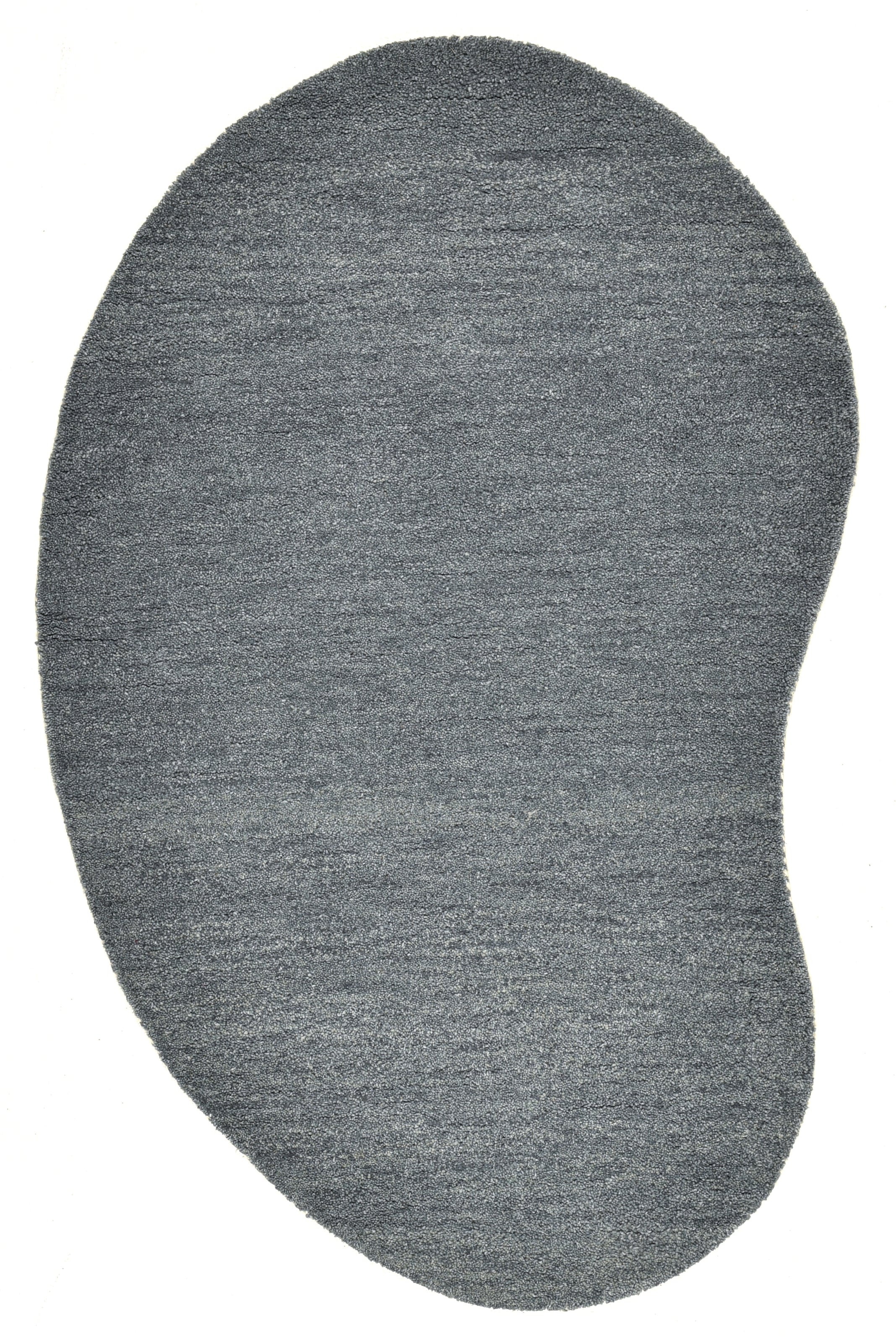 THEKO Wollteppich »Gabbeh Uni, Handgefertigt, Teppich, meliert, reine Wolle,« oval 14 mm Höhe Schlafzimmer, Wohnzimmer, Esszimmer, auch als Läufer, eckig  oder rund